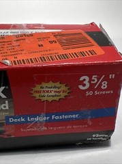 Star Flat Head Epoxy Wood Screws 12 x 3-5/8″ FMLLF358-50 No Drill Bit