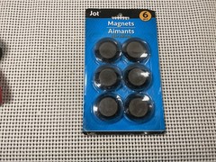 Jot 6pcs Magnets 1.5” Round