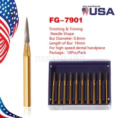 FG7901 Premium Carbide Needle Shaped Bur 12 Blades 10pcs/pk