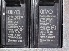 Eaton CHU7N7N5GS Power Outlet Panel Surface Mount 125A 120/240VAC 1PH 3W Type 1