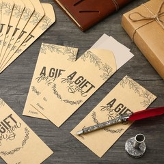 100 Pcs Kraft Money Envelopes for Cash Gift 2.8 x 6.5 Inch Wedding Small Mone…