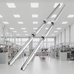 VEVOR 2PCS SBR20 1500mm Linear Guide Rail Slide Rail 4 PCS SBR20UU Bearing Block