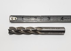 1/2″ Dia. x 2″ LOC x 4″ OAL 4 Flute HsCo Endmill New Hanita (whistle notch)