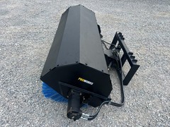 PROWORKS 84″ Hydraulic Angle Broom Skid Steer Attachment Half Poly Wire Brush