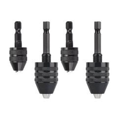 4Pcs 1/4-inch hex shank Versatile Conversion Drill chuck for 0.3-6.5 mm/3.6 mm