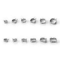 AZDENT Dental Orthodontic Stainless steel Bands Kids Space Maintainer Kit