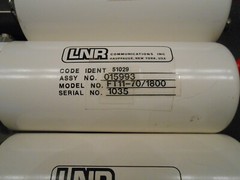 KU BAND LNA, LNR COMMUNICATIONS, MODEL FT11-70-1800, 10.9-12.2 GHz, GAIN 48db