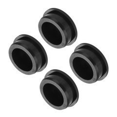 4 x T-Shaped Silicone Plugs 39.3mm 1-1/2″ Dia Snap in Plug Seal Round Black