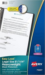 Legal Size Heavyweight Sheet Protectors Clear 8.5x14in – Legal 25/BG – 1EA