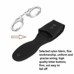 Tactical Handcuffs Case Police Holster Molle Pouch Nylon Holder Handcuff Holster