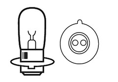 2 Super Brite for LED headlight bulbs for KUBOTA tractors 12V 35/35W 34070-99010