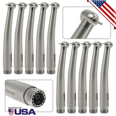 1-10pcs Dental High Speed Handpiece Push Button 2Holes One Water Spray