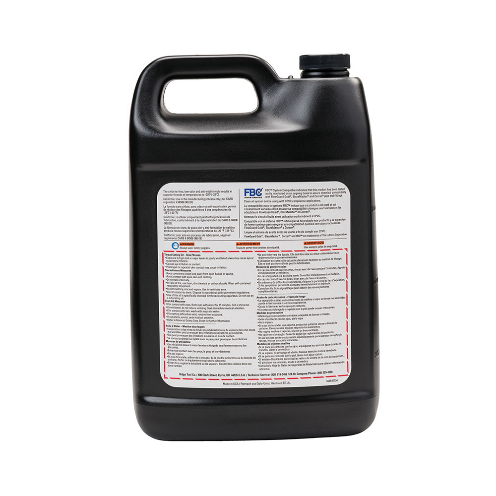 Ridgid 32808 Endura-Clear Thread Cutting Oil – 1 Gallon, Chlorine Free