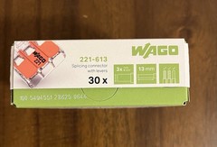 Wago Wire Connector 30 Pack Box 221-613 NEW SEALED