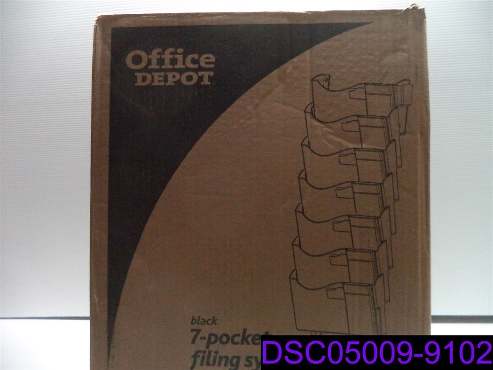 Office Depot Brand Wall 7 Pockets, Letter Size/Legal Size, Black P/N 335-718