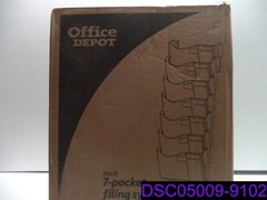 Office Depot Brand Wall 7 Pockets, Letter Size/Legal Size, Black P/N 335-718