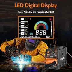 140A 3 in 1 MIG Welder,Flux Core, Mig/Lift Tig/Stick Welding Machine 110V Portab