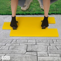 3 Pcs Concrete Stamping Molds For Wall& Floor Concrete Stamping Texture Mats