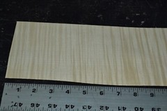 Curly Maple Raw Wood Veneer Sheet 4.5 x 31 inches 1/42nd 5944-44