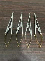 Lot of 4 HU FRIEDY Castroviejo straight Needle Holder 7″ 18cm-NH5024