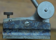 The L.S. Starrett Co. No. 257 Case Hardened Surface Gage w 9″ Spindle & 57S Snug