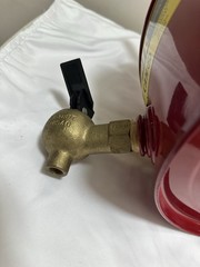 Justrite 7225140 Safety Can, Laboratory Can w/ Faucet 7225150 2.5 Gallon Red gas
