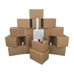 UBMOVE Basic Moving Boxes Kit #1 + Supplies 18 Moving Boxes, Bubble, & Tape