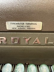 Vintage Royal Standard Manual Typewriter Brown Green Keys 29lb Parts Repair