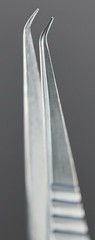 S&T JFAL-3 Vessel Dilator Forceps, Smooth 0.3mm Jaws, Angled 45°, 130mm