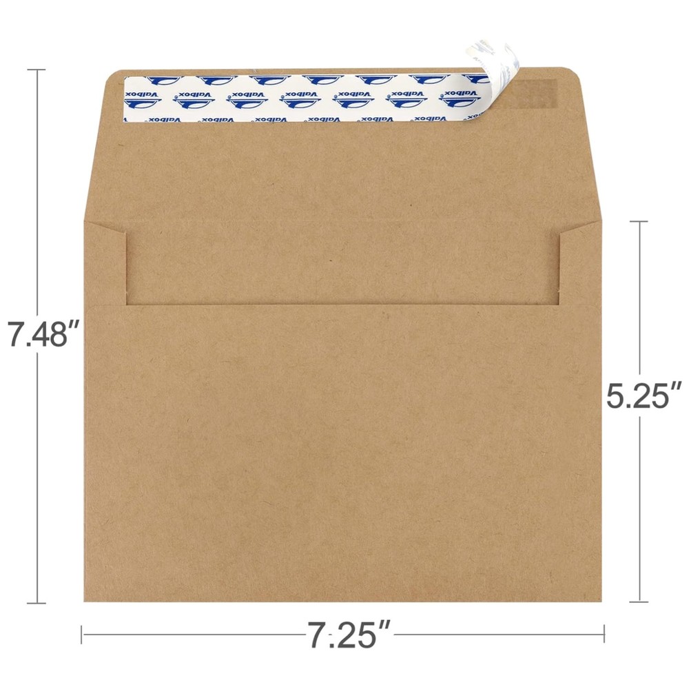 Self Seal A7 Envelopes 5×7 Inches 100 Pack