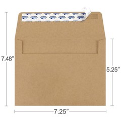 Self Seal A7 Envelopes 5×7 Inches 100 Pack