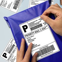 500 4×6 Fanfold Direct Thermal Shipping Labels for Zebra & Rollo Printers