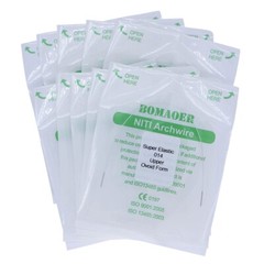 5 Pack Dental Orthodontic Invisible Super Elastic Niti Arch Wire 014 Upper Round