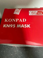Konpad KN95 mask, KP3101 , GB2626-2006 standard, box of 60