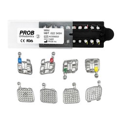 Dental Orthodontic Metal Brackets Brace MIM MBT/ROTH 022/018 345H Monoblock PROB