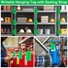500 Pcs Blank Plastic Tags Shipping Tags 3.94″x 2.36″ Waterproof Sealing Ship…