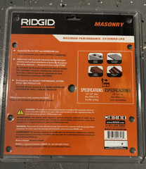 RIDGID 10 in. Masonry Cutting Segmented Rim Diamond Saw Blade 25-SG10IP NEW!