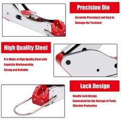 Coax Cable Crimper Tool Kit Coaxial Compression Tool Fitting Wire Stripper wi…