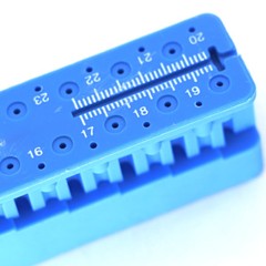 Dental Endo Ruler Block Taper Files Measure Instrument Ruler Scale White Bomaoer