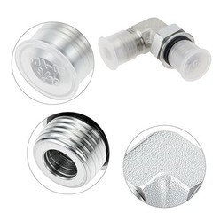 5 Pack 90 Degree Elbow Hydraulic Hose Fittings: 3/8″ JIC 37° Male X #6 SAE/ORB