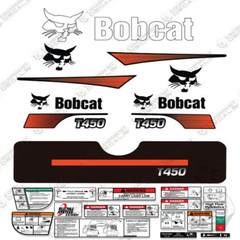 Fits Bobcat T450 Compact Track Loader Decal Kit Skid Steer (Curved Stripes)