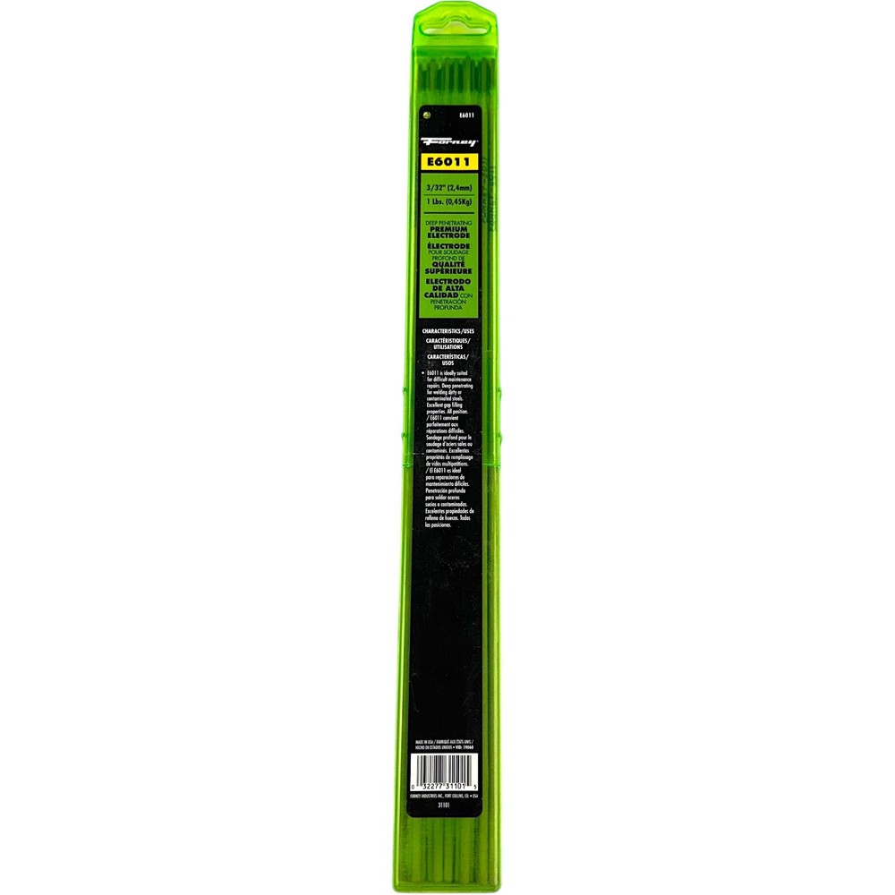 Forney 31101-E6011 Welding Rod, 3/32-Inch, 1-Pound