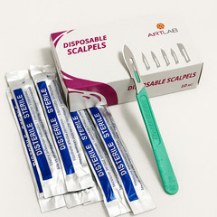 STERILE DISPOSABLE SCALPELS #20-2 BOX OF 10PCS-SINGLE USE – DISSECTING, SURGICAL