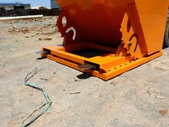 Self-Dumping Hopper – 1 Cubic Yard, Heavy Duty Steel, Forklift & Skid Steer Use
