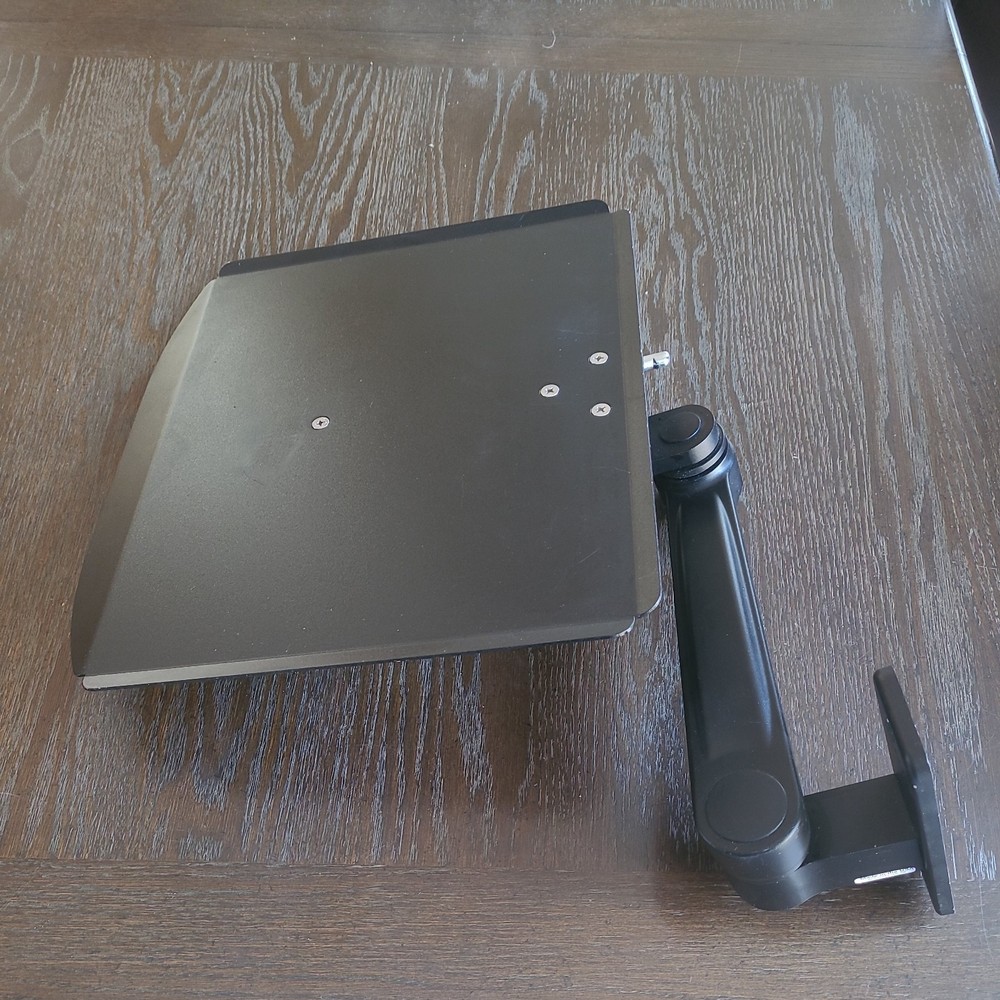 ICW Ultra Laptop Tray(16.25×14.25), 15″ arm length Wall Mount in Black.