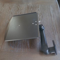 ICW Ultra Laptop Tray(16.25×14.25), 15″ arm length Wall Mount in Black.