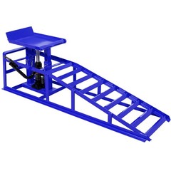 2X Auto Car Truck Service Ramps Lifts Garage Car Lift Hydraulic Ramps 5 Ton Blue