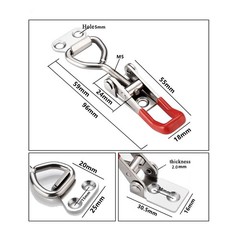 6 Pack Adjustable Toggle Latch Clamps Heavy Duty Quick Release with Screws