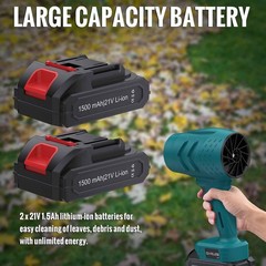 GARLLEN Cordless Leaf Blower 35000 RPM, 21V Powerful Handheld Blower with 2X …