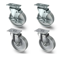 5 inch Industrial Casters- Semi Steel Cast Iron Swivel CastersCapacity500-2000LB